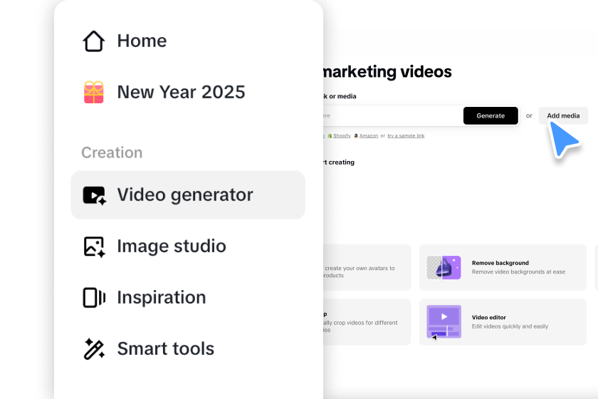 Importa il tuo video